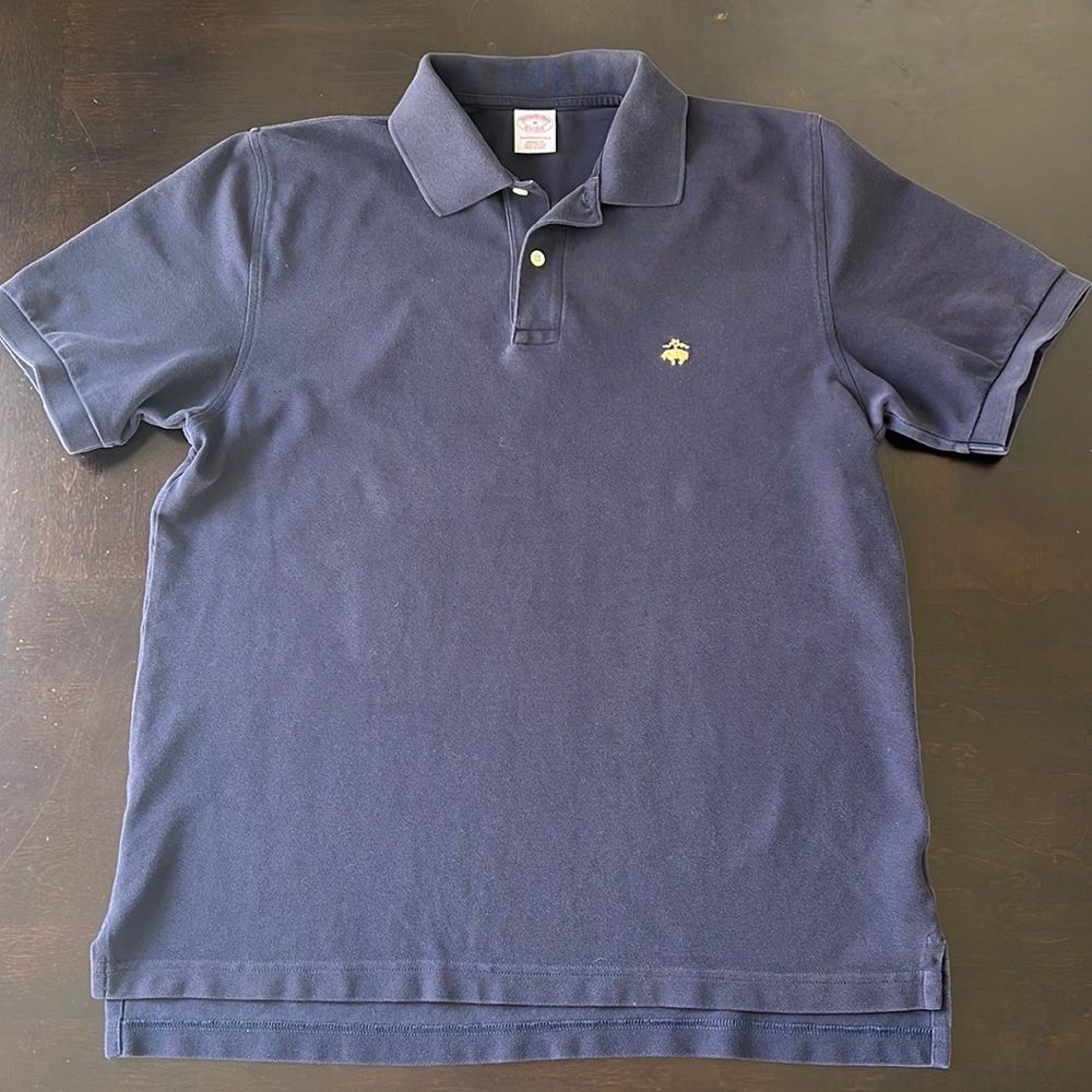 Brooks Brothers Navy Cotton polo Sz M